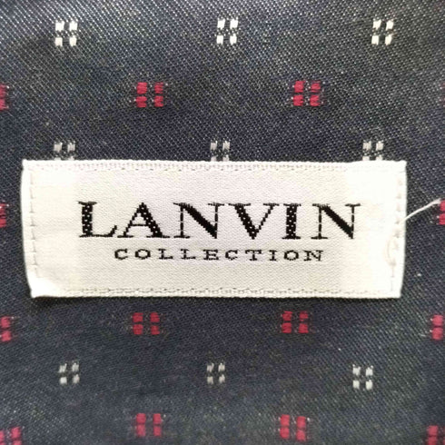 ランバンコレクション LANVIN COLLECTION ロゴ刺繍 コットン シャツ メンズ LB