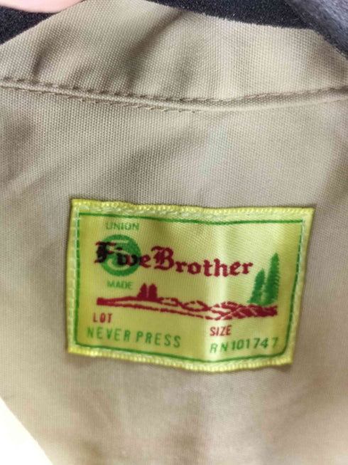 ファイブブラザー FIVE BROTHER NEVER PRESS S/S ワークシャツ メンズ import:M