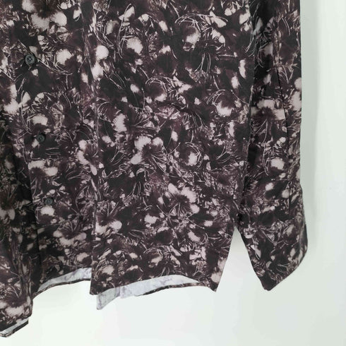 ランバンコレクション LANVIN COLLECTION 花柄 総柄 コットン シャツ メンズ LB
