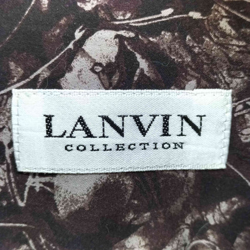ランバンコレクション LANVIN COLLECTION 花柄 総柄 コットン シャツ メンズ LB