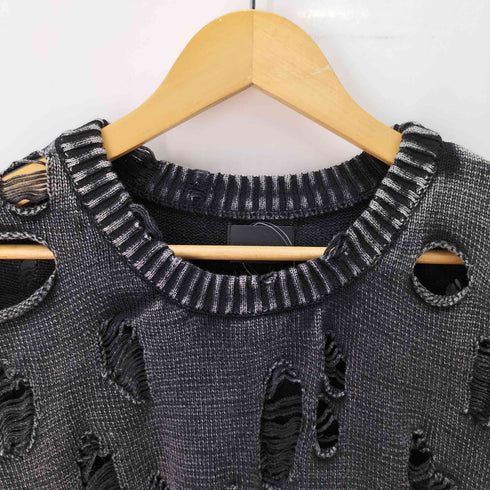ダンケシェーン Danke Schon PIGMENT DAMAGE KNIT VEST メンズ FREE