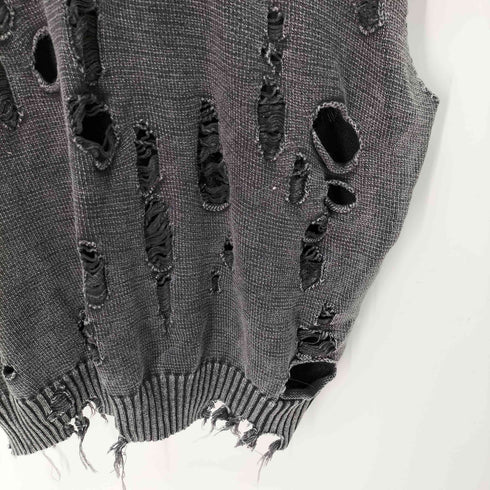 ダンケシェーン Danke Schon PIGMENT DAMAGE KNIT VEST メンズ FREE
