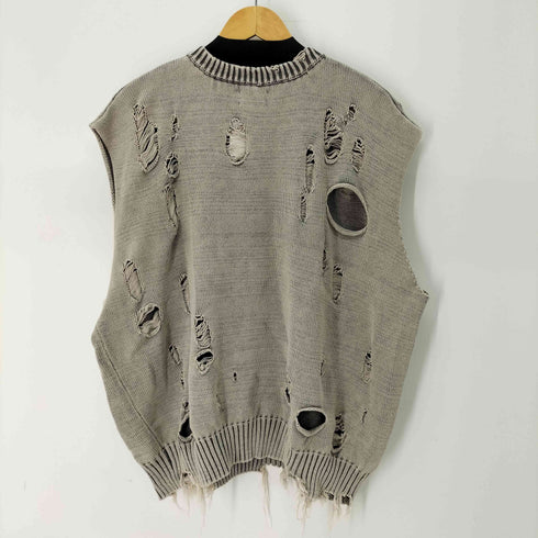 ダンケシェーン Danke Schon PIGMENT DAMAGE KNIT VEST メンズ FREE