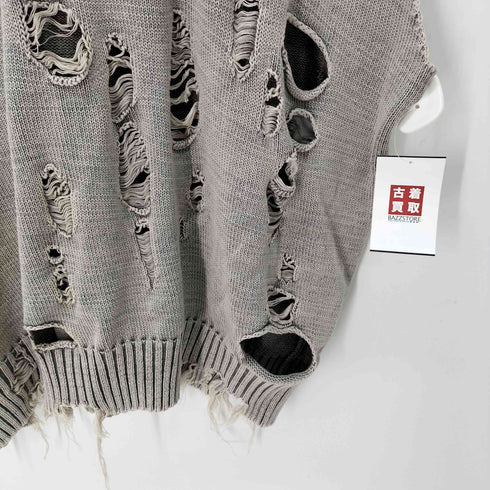 ダンケシェーン Danke Schon PIGMENT DAMAGE KNIT VEST メンズ FREE