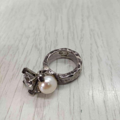 イーエム e.m. SILVER925 ジルコニア パールゆれリング レディース 11