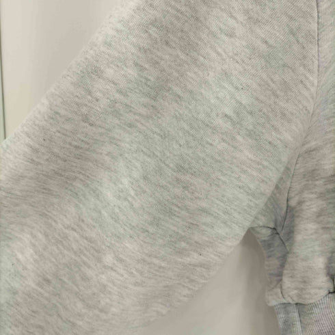 ザラ ZARA クロップド丈 フロント丈 クルーネックスウェット レディース import:M