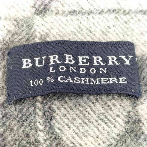 バーバリーロンドン BURBERRY LONDON Bロゴ 総柄 カシミヤ マフラー レディース