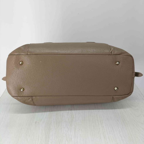 GENUINE LEATHER 本革 チャーム トートバッグ レディース