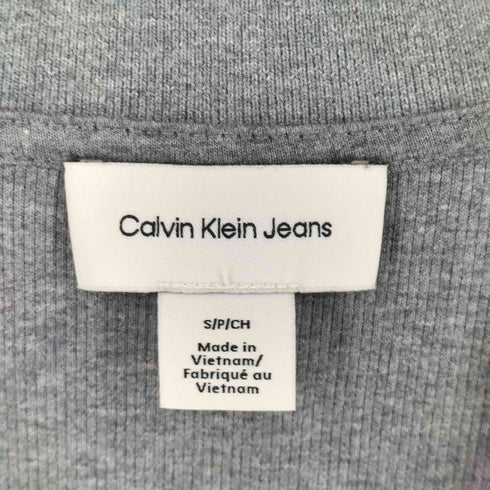カルバンクラインジーンズ Calvin Klein Jeans ロングスリーブリブポロミニワンピース レディース ASIA M