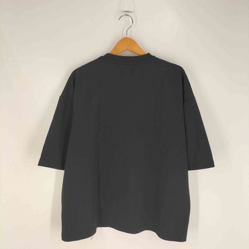 ELLUV クリアジョーゼット ラウンドジップ 半袖Tシャツ レディース import:L