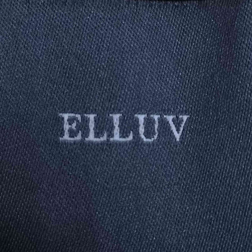 ELLUV クリアジョーゼット ラウンドジップ 半袖Tシャツ レディース import:L