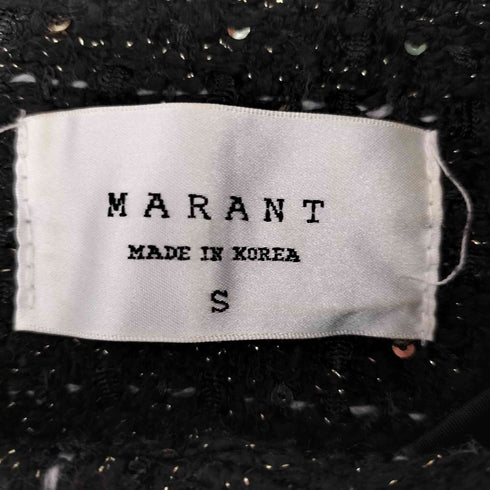 marant 韓国製 ツイード プリーツ 切替 ワンピース レディース import:S
