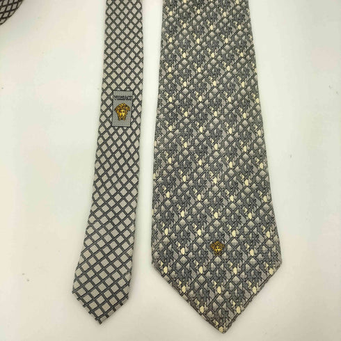 ジャンニヴェルサーチ GIANNI VERSACE 総柄シルクネクタイ メンズ
