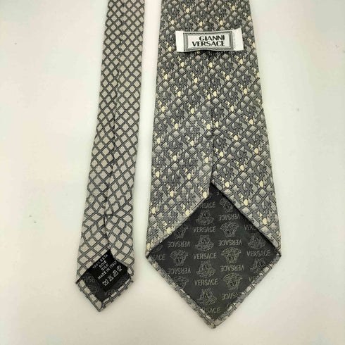 ジャンニヴェルサーチ GIANNI VERSACE 総柄シルクネクタイ メンズ