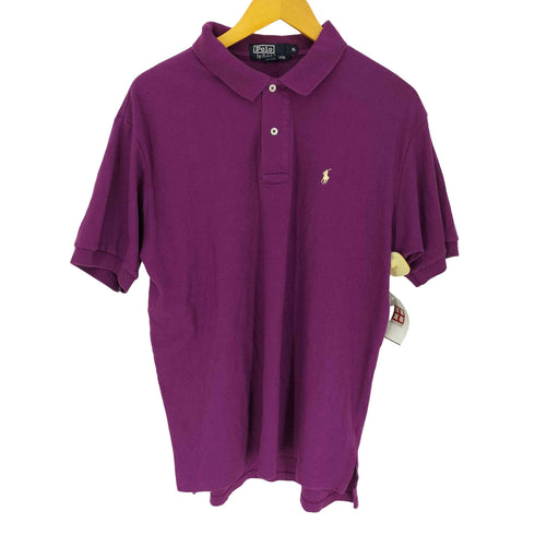 ポロバイラルフローレン Polo by RALPH LAUREN 90S USA製 ポニー刺繍 S/S ポロシャツ メンズ import:XL