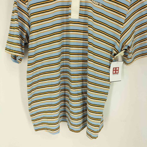 アディダス adidas 80s オーバーサイズ ストライプ ポロシャツ メンズ import:M