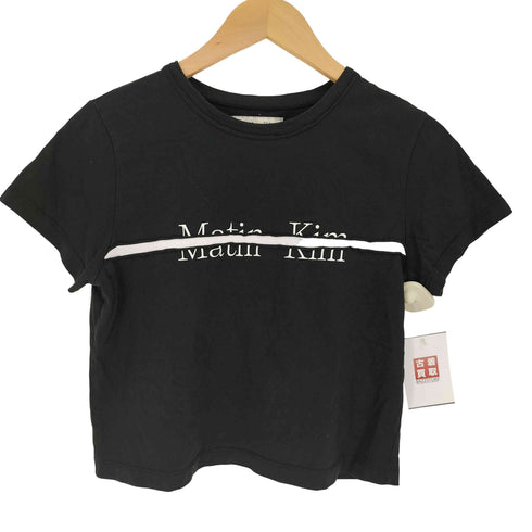 マーティンキム Matin Kim ロゴプリント S/S クルーネックTシャツ レディース FREE