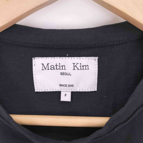 マーティンキム Matin Kim ロゴプリント S/S クルーネックTシャツ レディース FREE