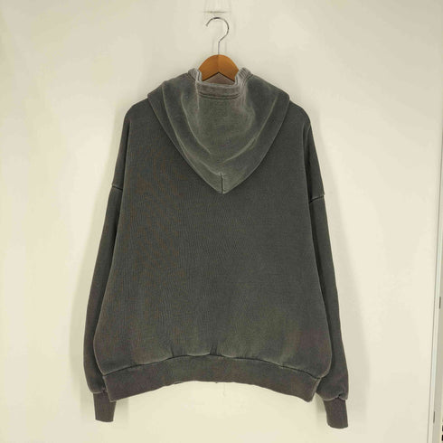 アドラー ADRER heavy weight logo semi short vintage double zip parker/ヘビーウェイトロゴセミショートヴィンテージダブルジップパーカ メンズ JPN:L
