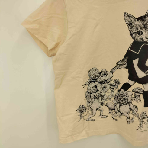 ボリス雑貨店 フロント プリント クルーネック Tシャツ レディース JPN:S