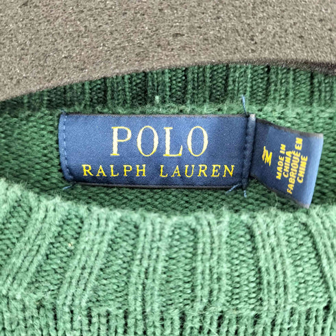 ポロラルフローレン POLO RALPH LAUREN スモールポニー刺繍 クルーネック ニット メンズ import:M