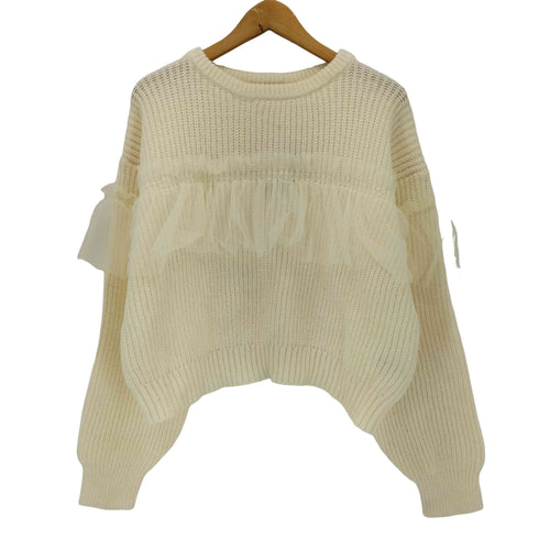 フリークスストア FREAKS STORE 片畔 チュール フリル ドッキング プルオーバー レディース FREE