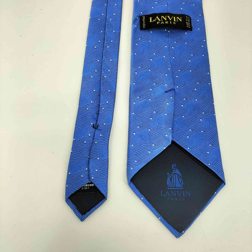 ランバン LANVIN 渦巻模様 シルクネクタイ メンズ