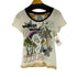 スカラー ScoLar WONDER WORLD グラフィックプリント Tシャツ レディース JPN:M