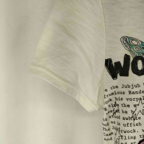 スカラー ScoLar WONDER WORLD グラフィックプリント Tシャツ レディース JPN:M