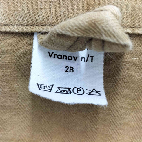 チェコ軍 93 TK5 ZEMPLIN VD VRANOV N/T ヘリンボーン プルオーバーシャツ メンズ 2B