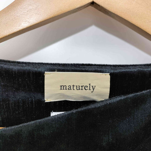 ビームスボーイ BEAMS BOY 25SS maturely ベロア ジッパー トップ レディース JPN:1