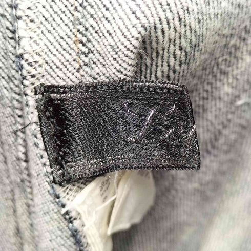 レリアン Leilian ワイド デニムセーラーパンツ ストレッチ 金ボタン マリン レディース 13+