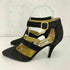ジャンニヴェルサーチ GIANNI VERSACE スエードストラップパンプス レディース 36