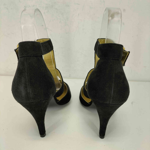 ジャンニヴェルサーチ GIANNI VERSACE スエードストラップパンプス レディース 36