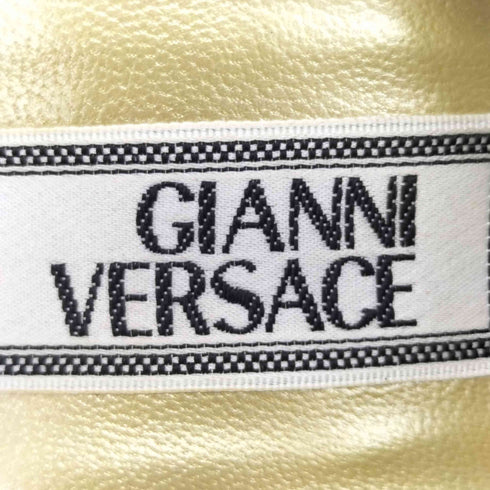 ジャンニヴェルサーチ GIANNI VERSACE スエードストラップパンプス レディース 36