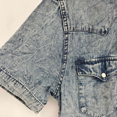 リーバイス Levis ウォッシュド加工 デニム ウエスタン シャツ メンズ import:S