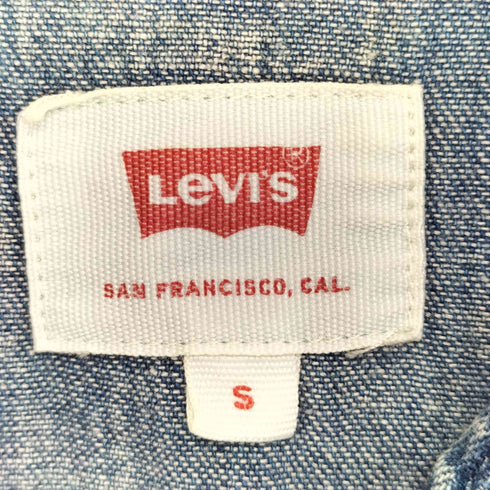 リーバイス Levis ウォッシュド加工 デニム ウエスタン シャツ メンズ import:S