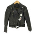 ジップアップ フェイクレザー ジャケット レディース import:M