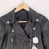 ジップアップ フェイクレザー ジャケット レディース import:M