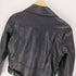 ジップアップ フェイクレザー ジャケット レディース import:M