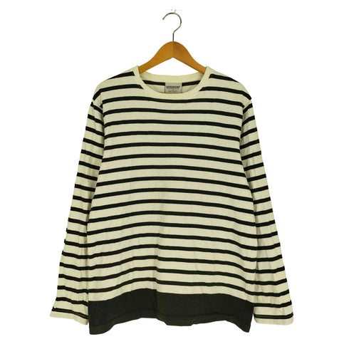バーバリアン BARBARIAN 17SS PANEL BORDER LONG CUT & SEWN ボーダー クルーネックTシャツ メンズ JPN:L