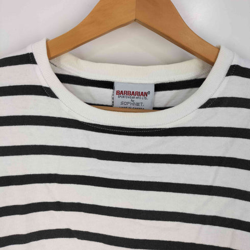 バーバリアン BARBARIAN 17SS PANEL BORDER LONG CUT & SEWN ボーダー クルーネックTシャツ メンズ JPN:L