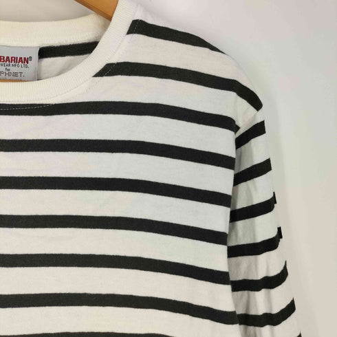 バーバリアン BARBARIAN 17SS PANEL BORDER LONG CUT & SEWN ボーダー クルーネックTシャツ メンズ JPN:L
