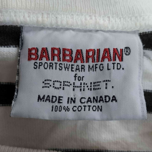 バーバリアン BARBARIAN 17SS PANEL BORDER LONG CUT & SEWN ボーダー クルーネックTシャツ メンズ JPN:L