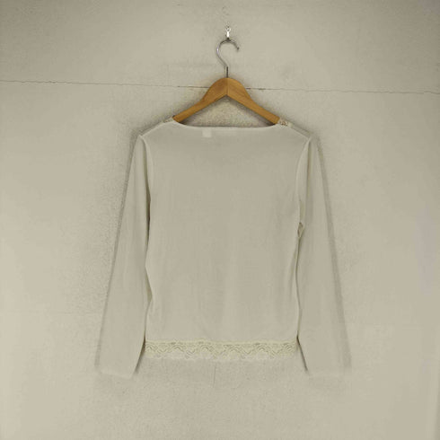 VILLAGER レース切替ベロアトップス import レディース M