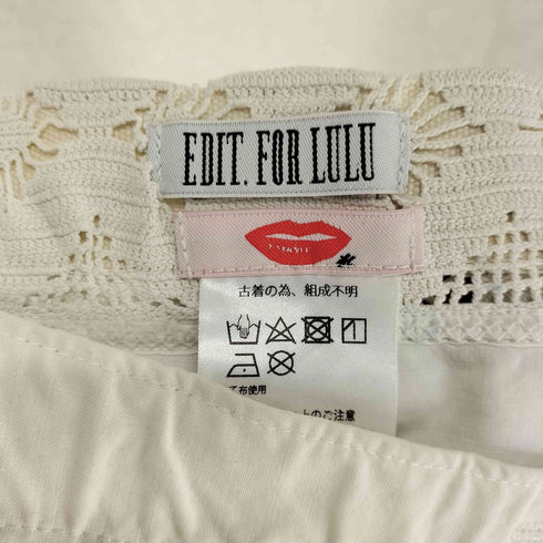 EDIT.FOR LULUEDIT.FOR LULU レース切替巻きスカート import レディース