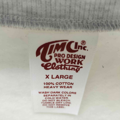 Timc Inc. VARSITY SWEATSHIRT ロゴプリントクルーネックスウェット メンズ XL