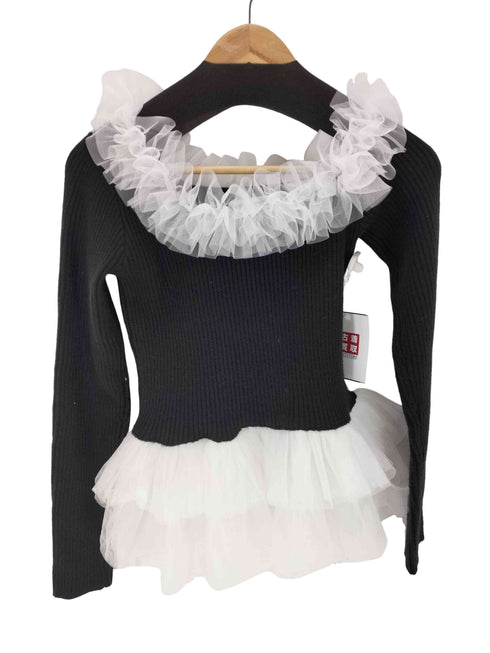 MUTED Asymmetry Tulle Knit Top レディース FREE