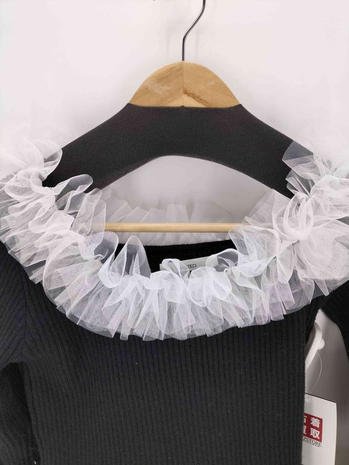 MUTED Asymmetry Tulle Knit Top レディース FREE