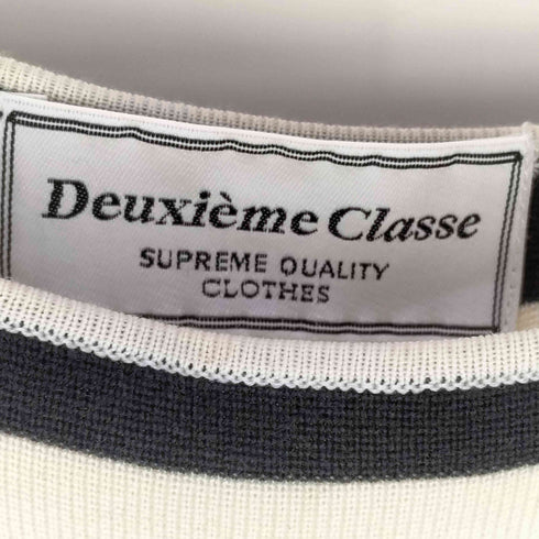 ドゥーズィエムクラス DEUXIEME CLASSE シルク コットン ボーダー ドルマンスリーブ プルオーバー サマー ニット レディース